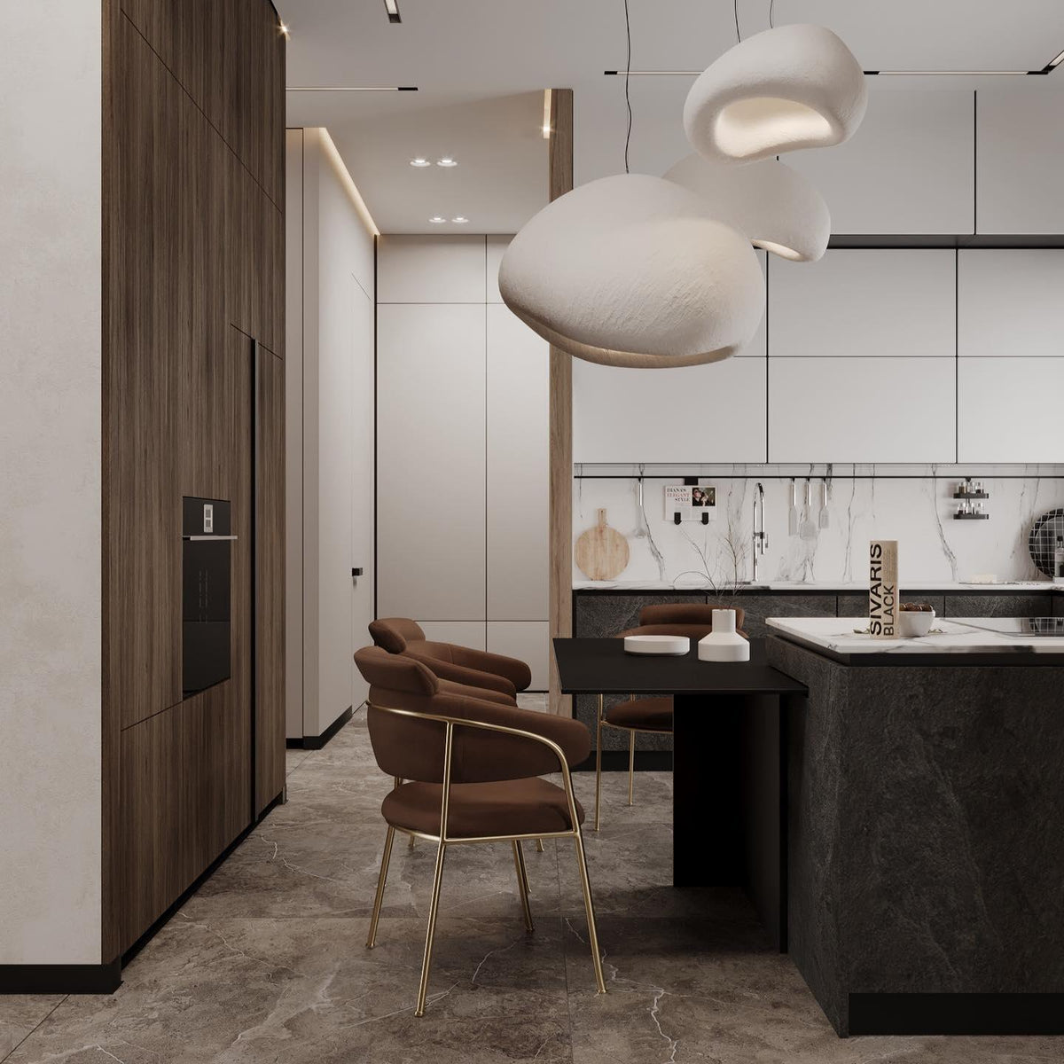 Nimbus Sculptural Cloud Sphere Pendant Light for Living Dining Room