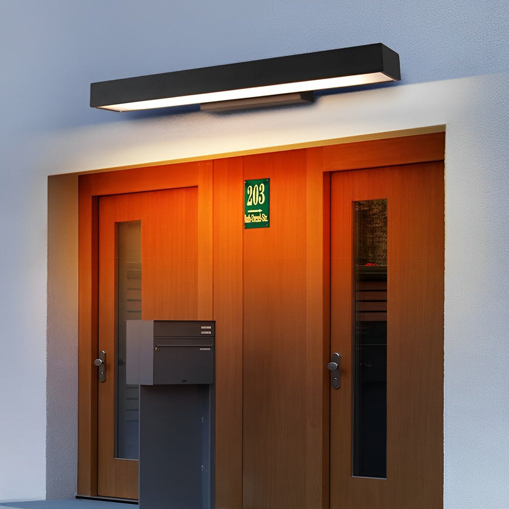 Vector Linear IP65 Outdoor Wall Light with Motion Sensor for Corridors