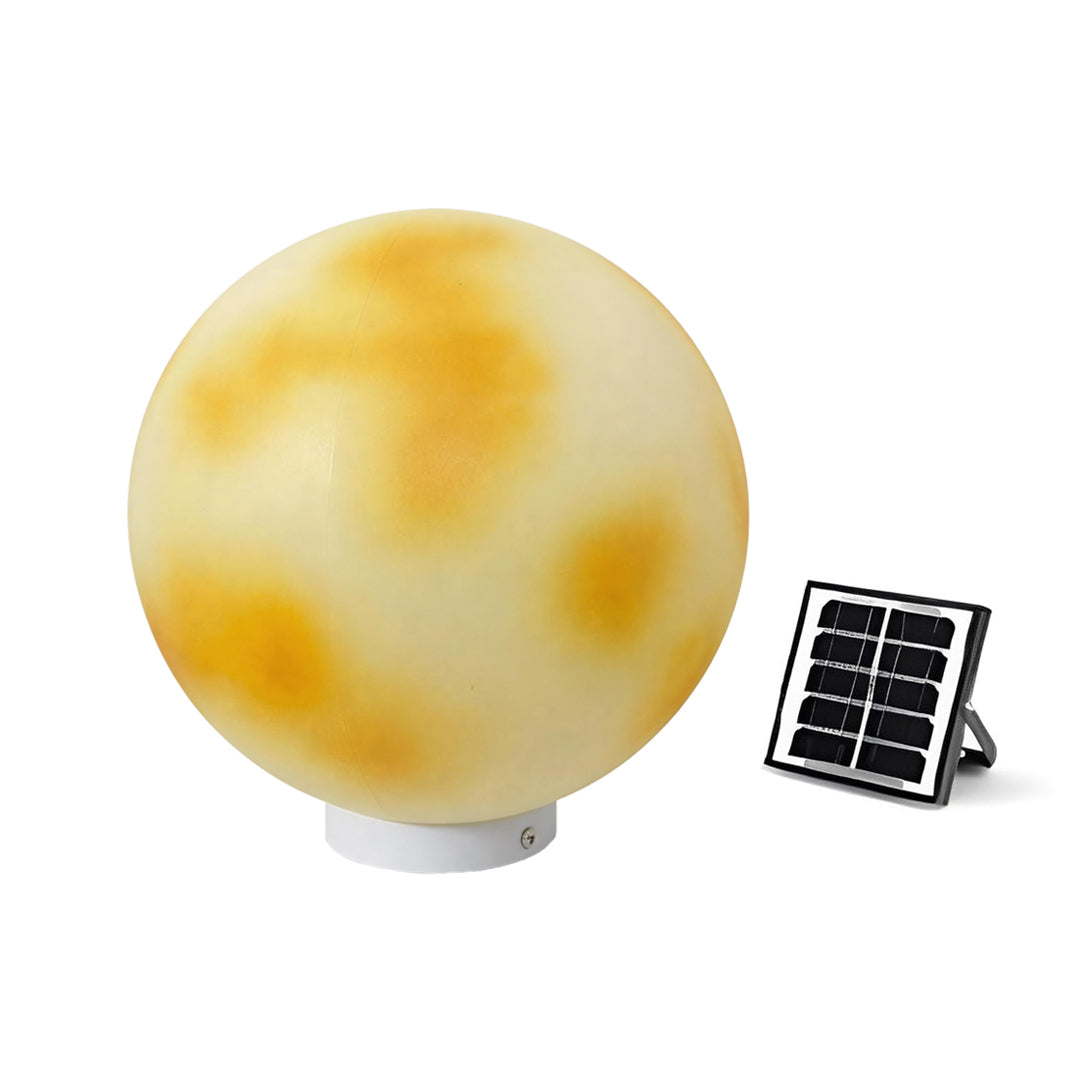 Selene Moon Sphere Solar Pillar Light for Gateposts and Garden Walls