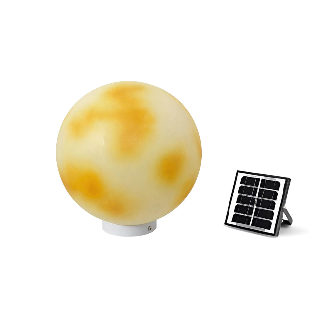 Selene Moon Sphere Solar Pillar Light for Gateposts and Garden Walls
