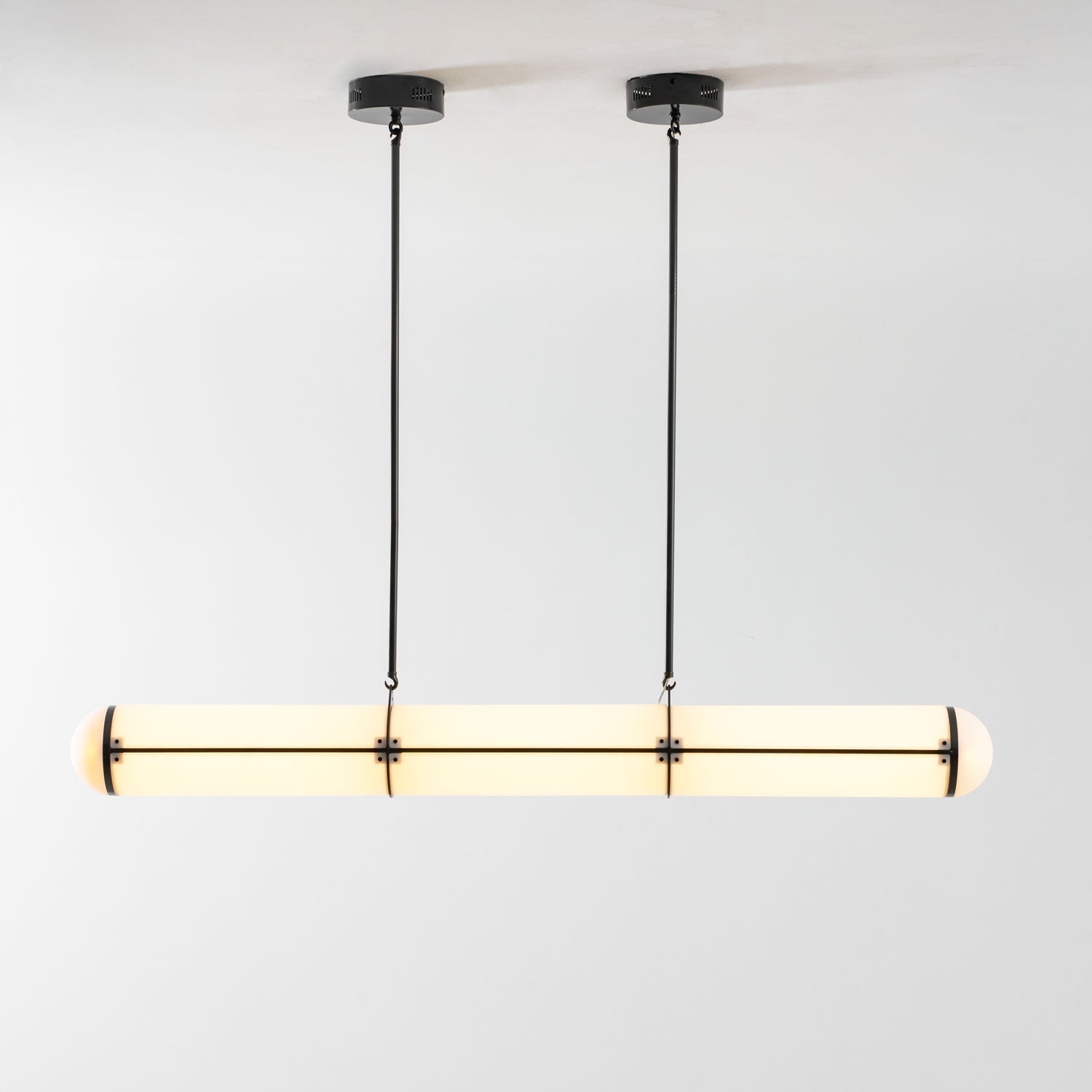 Endless Linear Cylinder Dimmable LED Pendant Light for Kitchen Islands